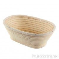 Younar Oval Bread Proofing Baskets Natural Rattan Bread Fermentation Basket - B07FSFL7S1